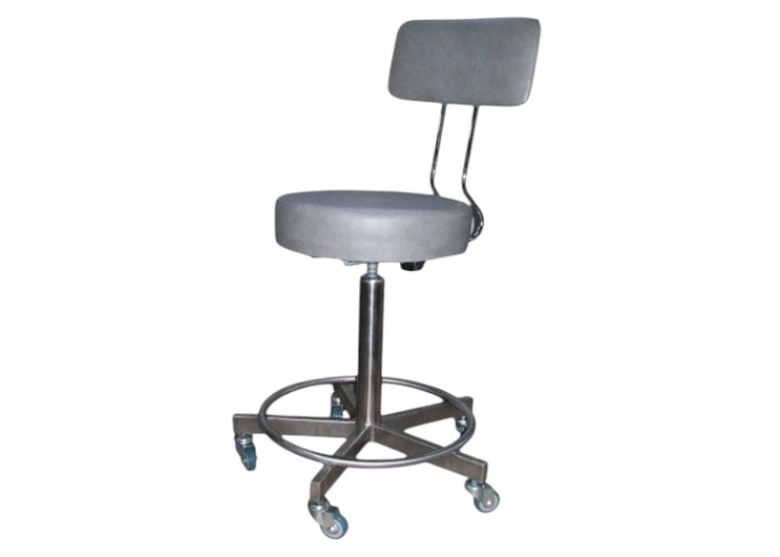Taburete base acero inoxidable